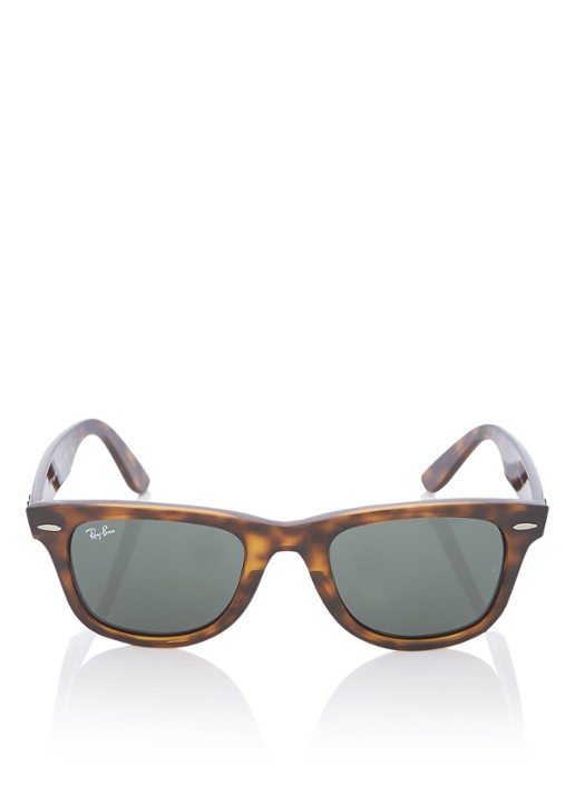 Ray-Ban Zonnebril Wayfarer RB4340  - voorkant 4 donkerbruin