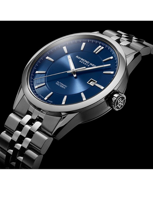 Raymond Weil Freelancer horloge 2731-ST-50001 - detail 2 zilver