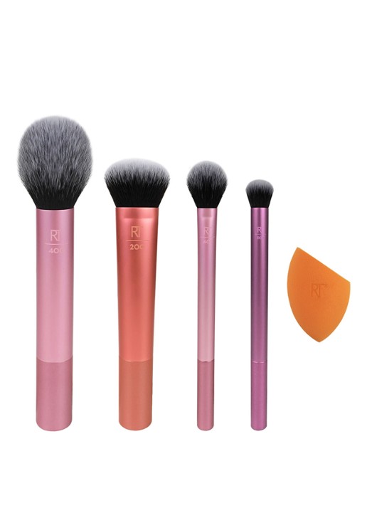 Real Techniques Everyday Essentials - make-upkwast set - voorkant roze