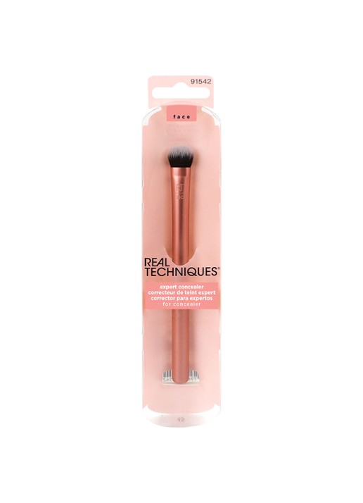 Real Techniques Expert Concealer Brush - make-up kwast - voorkant 3 oranje