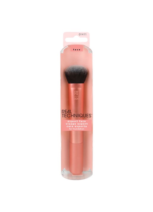 Real Techniques Expert Face Brush - make-up kwast - voorkant 3 oranje