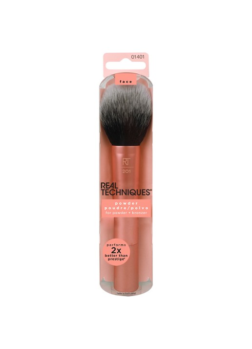 Real Techniques Powder Brush - make-up kwast - voorkant 3 oranje