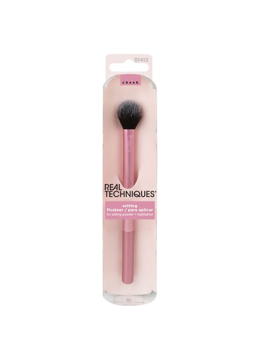 Real Techniques Setting Brush - make-up kwast - voorkant 3 roze