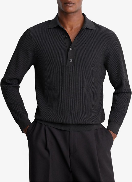 Reiss Admiral regular fit polo met ribstructuur