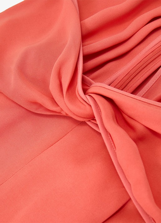 Reiss Akia wide fit jumpsuit met steekzakken - detail 6 koraalroze