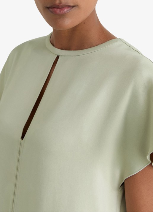 Reiss Alice mini jurk met gedrapeerd detail - detail 3 zilver