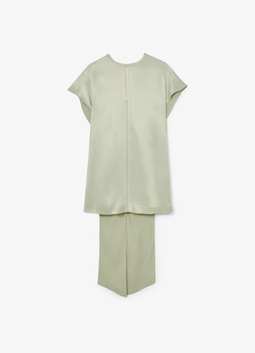Reiss Alice mini jurk met gedrapeerd detail - voorkant 6 zilver