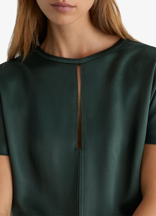 Reiss Alice mini jurk met gedrapeerd detail - detail 5 turquoise