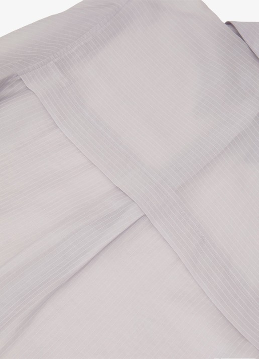 Reiss Ally blouse met streepprint - detail 6 blauwgrijs