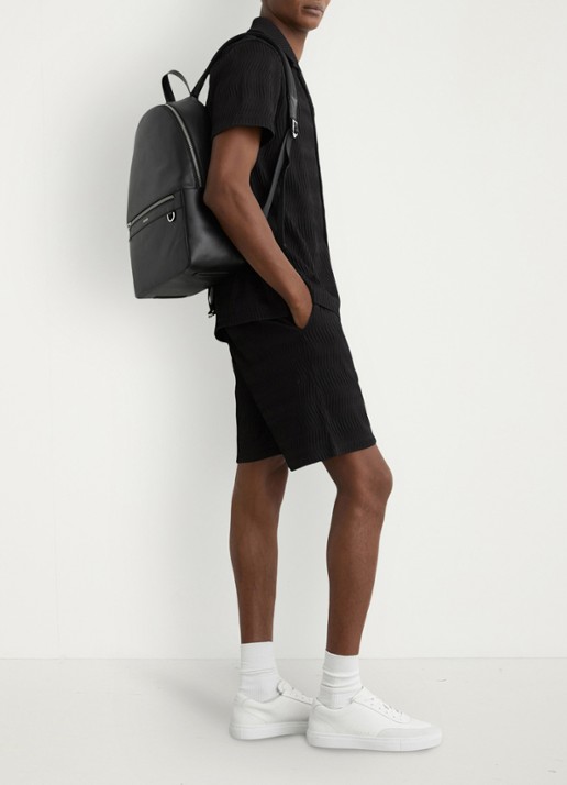 Reiss Alvo korte broek met structuur - detail 6 black / zwart