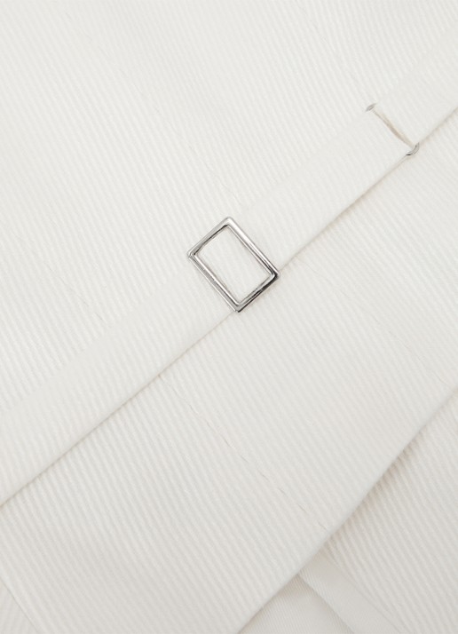 Reiss Alyx gilet in linnenblend met structuur - detail 6 wit