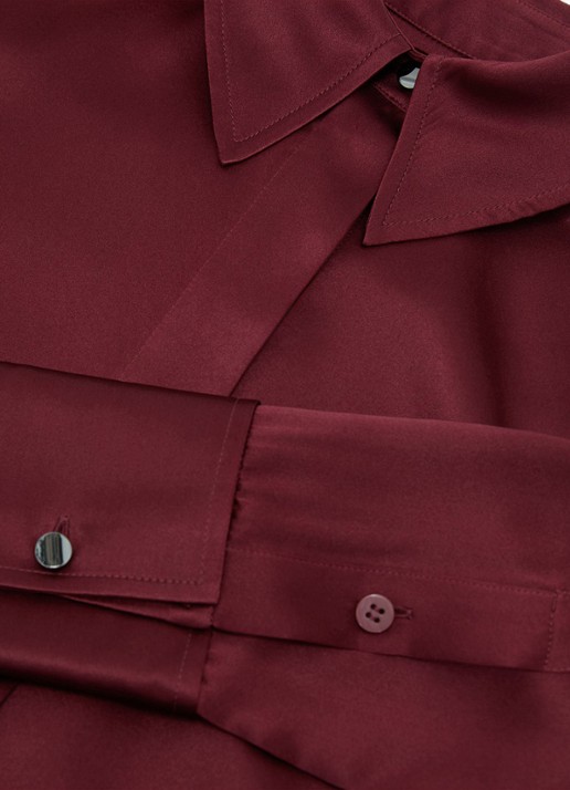 Reiss Ameira blouse van zijde - detail 6 rood