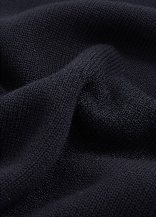 Reiss Anita fijngebreid T-shirt in wolblend - detail 5 blauw