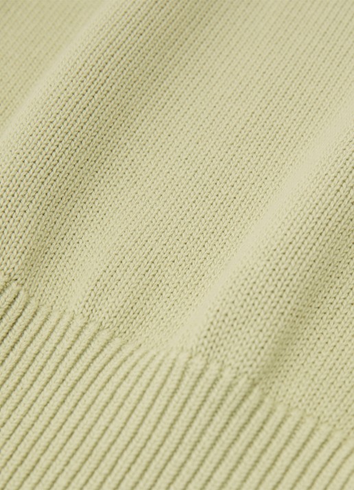 Reiss Anita fijngebreid T-shirt in wolblend - detail 4 lindegroen
