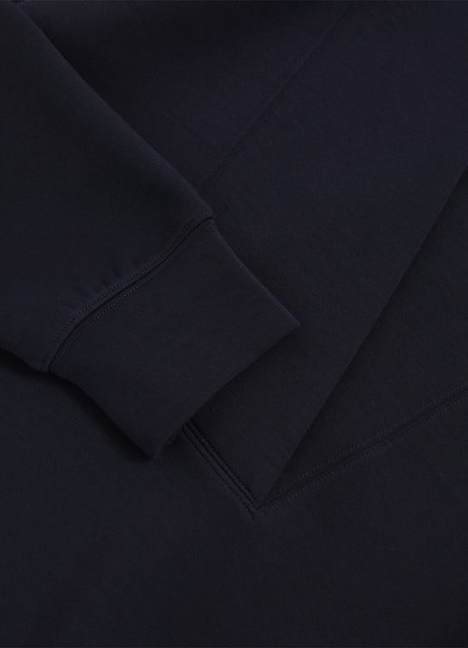 Reiss ANNABEL Premium Interlock Shawl-Neck Sweatshirt with Modal - detail 5 blauw
