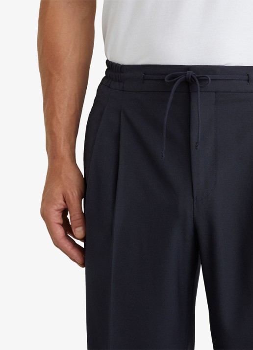 Reiss Arden regular fit pantalon met steekzakken - detail 4 donkerblauw