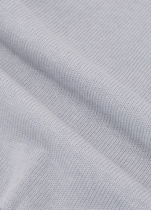 Reiss Aria fijngebreide top in wolblend met opstaande kraag - detail 6 grijs