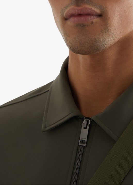 Reiss Ascend overshirt met borstzakken - detail 2 donkergroen