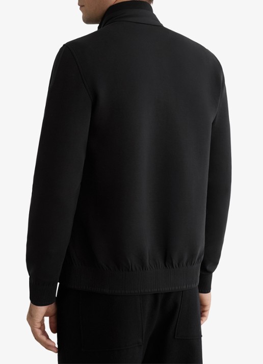 Reiss Asher jack met quilt patroon  - achterkant black / zwart