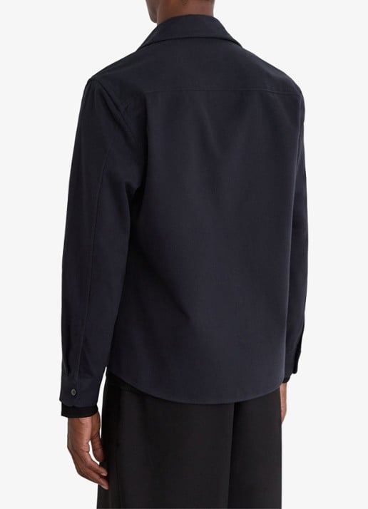 Reiss Astra regular fit overshirt met borstzakken - achterkant navy / blauw