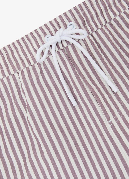 Reiss Bay Seesucker zwemshort met streepprint  - detail 4 lichtroze