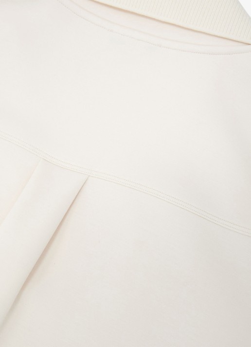 Reiss Bea sweater met kraag - detail 7 creme