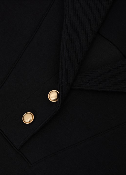 Reiss Bella sweater met polokraag  - detail 6 zwart
