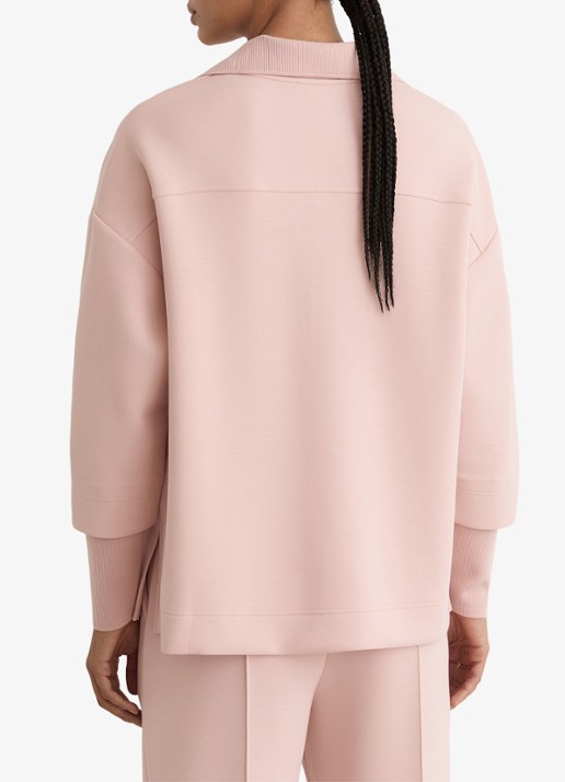 Reiss Bernie pullover met V-hals - achterkant 7 lichtroze