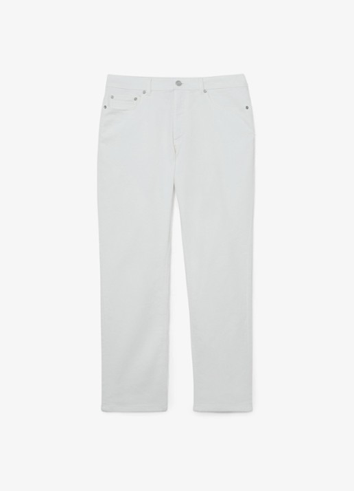 Reiss Bishopgate straight leg jeans met steekzakken - voorkant white / wit