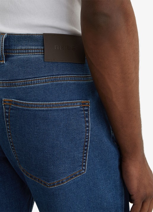 Reiss Bishopgate straight leg jeans met steekzakken - detail 6 blauw