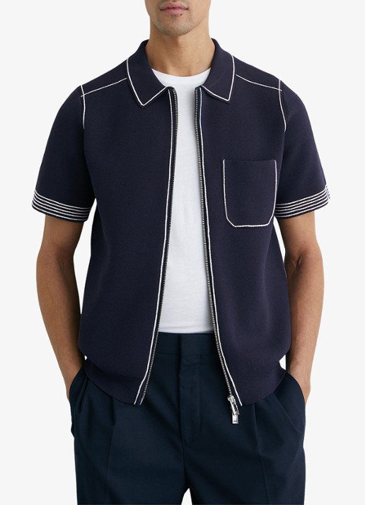 Reiss Blake regular fit overhemd met borstzak