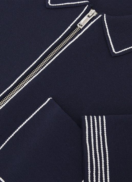 Reiss Blake regular fit overhemd met borstzak - detail 6 donkerblauw