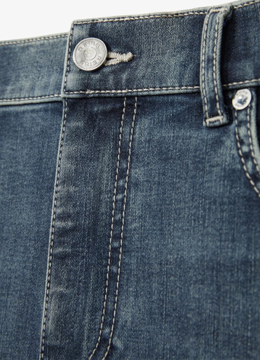 Reiss Bleaker skinny jeans met donkere wassing - detail 5 washed indigo