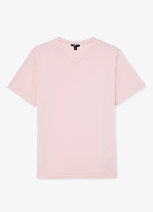 Reiss BLESS Katoen Crew-Neck Tailored-Fit T-Shirt - voorkant 4 lichtroze