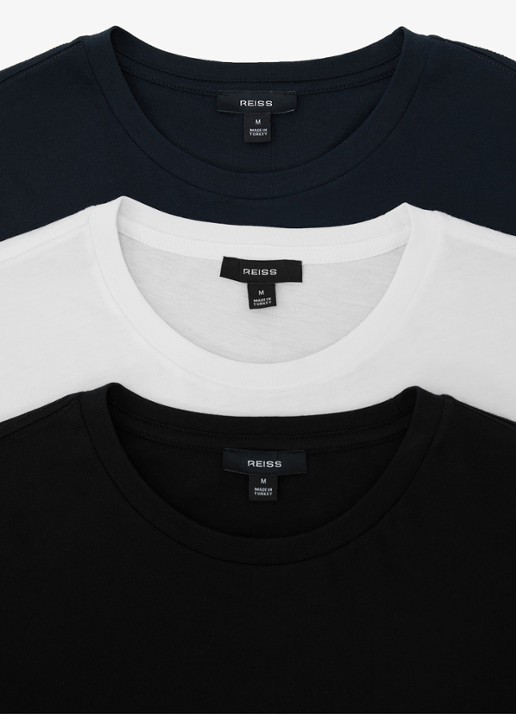 Reiss Bless T-shirt met ronde hals in 3-pack - detail 6 multicolor