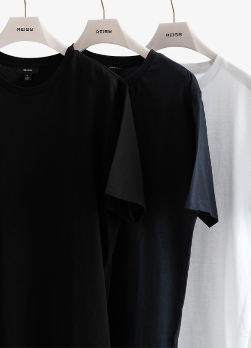 Reiss Bless T-shirt met ronde hals in 3-pack - detail 7 multicolor