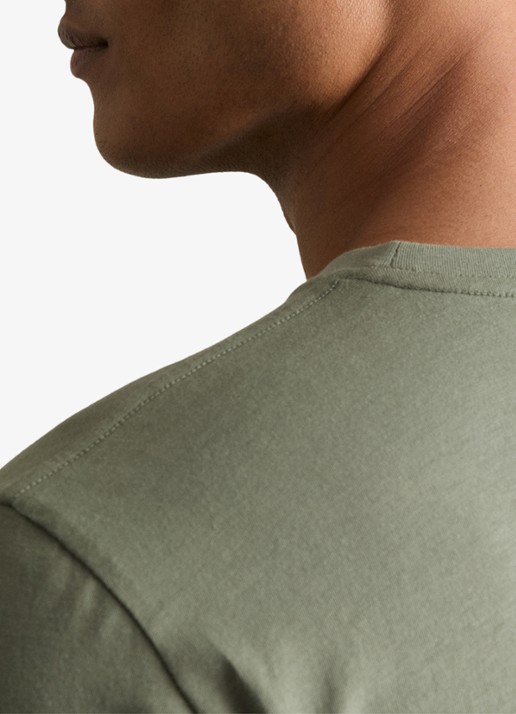 Reiss Bless T-shirt met stretch - detail 5 olijfgroen