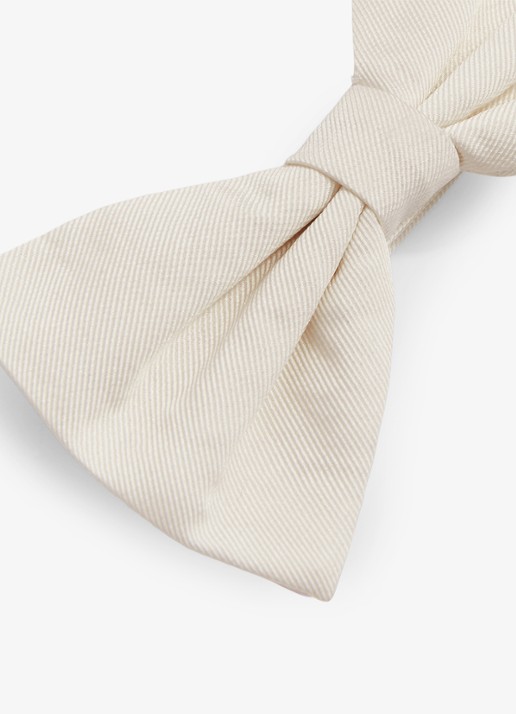 Reiss Boyle vlinderdas van zijde - detail 5 creme