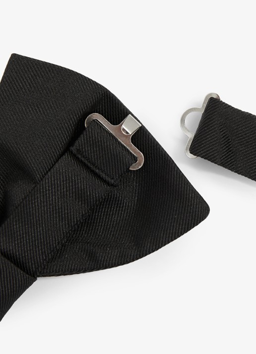 Reiss Boyle vlinderdas van zijde - detail black / zwart