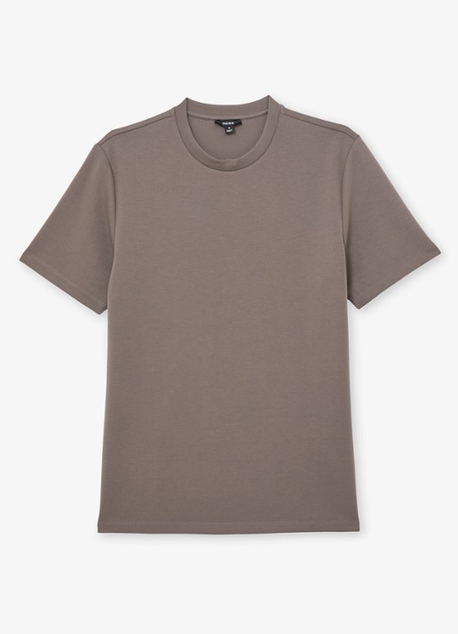 Reiss Bradley T-shirt met ronde hals - voorkant 4 lichtbruin