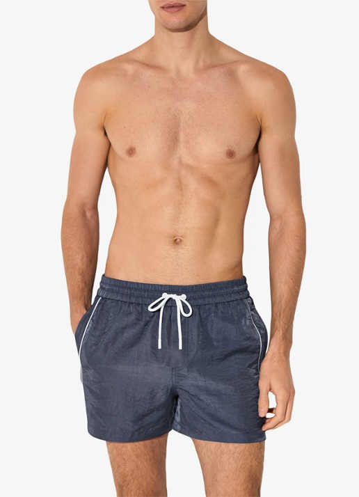 Reiss Breeze zwemshort met logo - detail 2 donkerblauw