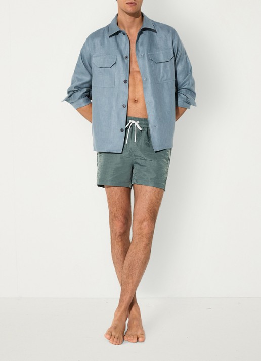 Reiss Breeze zwemshort met logo - voorkant 2 groen