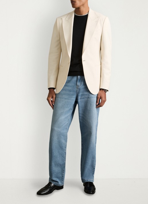 Reiss Broadway loose fit jeans met steekzakken - detail 4 denim