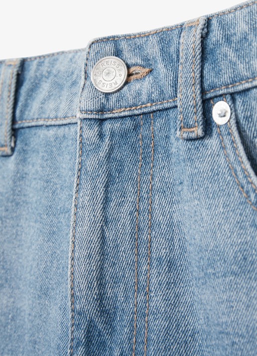 Reiss Broadway loose fit jeans met steekzakken - detail 5 denim