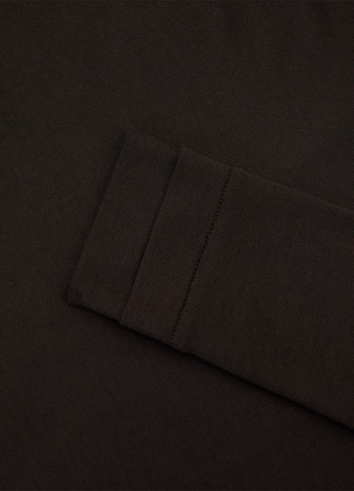 Reiss Brody longsleeve met V-hals - detail 3 chocoladebruin