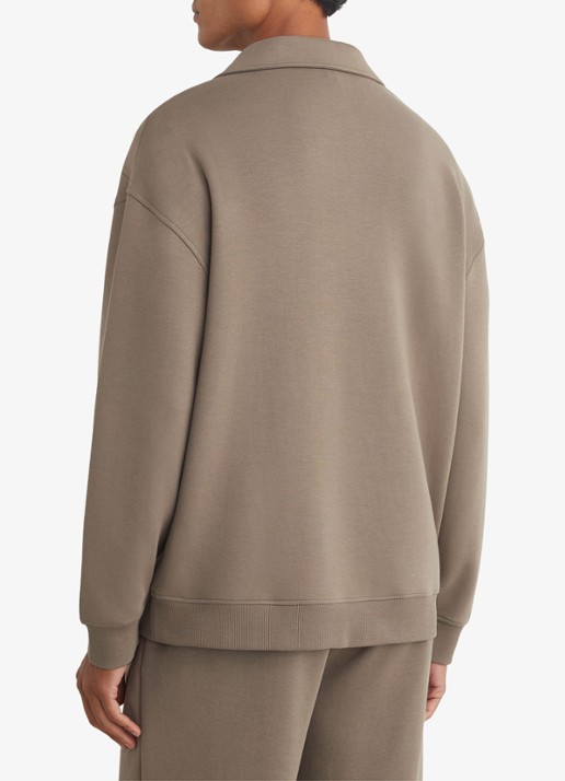Reiss Brooks sweater met kraag - achterkant 6 zand