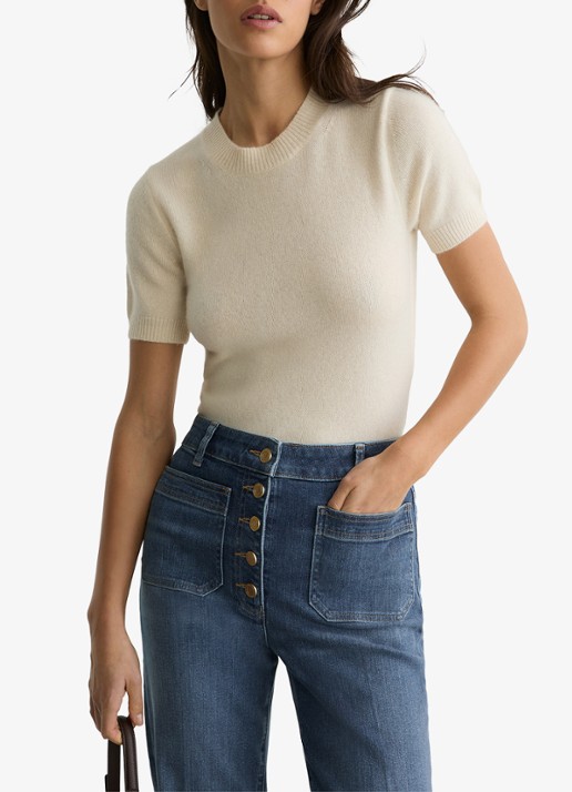 Reiss Cali high waist flared jeans met opgestikte zakken - detail 5 indigo