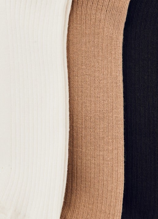 Reiss Callie sneakersokken in 3-pack - detail multicolor