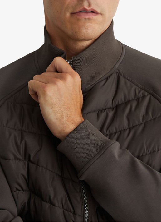 Reiss Calvorn gewatteerd jack - detail 2 bruin