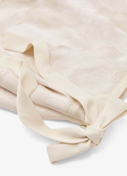 Reiss Cameron minirok met ruches - detail 7 creme